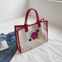 캔버스 쇼퍼백여성용 대용량 캔버스 백 천 가방 패셔너블한 휴대용 아웃 쇼핑 토트 신제품 2022