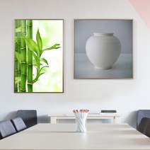 거실 현관 돈들어오는그림 왕죽도 대나무그림 달항아리그림 아크릴액자 풍수지리 인테리어 그림액자 의미 있는 센스있는 선물 집들이 개업선물