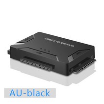 인클로저 UTHAI USB 30 SATAIDE 이지 드라이브 케이블 외부 25 quot35quot SATA25 quot35 IDE 하드 디스크 어댑터 범용 Q05, AUblack
