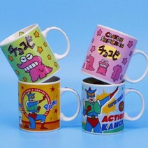 짱구는 못말려 다이나믹 슈퍼맨 캐릭터 도자기컵 머그컵, 파자마 파티짱구 350ml