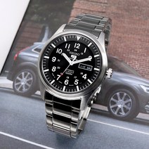 세이코5 남성용 스포티 디자인 메탈 시계