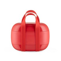 Alessi 푸드 아 포르테 휴대용 도시락통 원 사이즈 라이트 블루 262849, Red