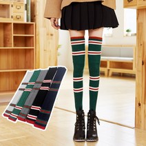 명품 줄무늬 잉글랜드 롱 레그 다리 워머 컬러 스트라이프 여성 패션 양말 코디 울 양모 레그 삭스 레깅스