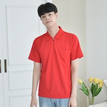 왈가닥 (긴팔가능) 쿨론원단 베이직 지퍼 카라티셔츠 10color