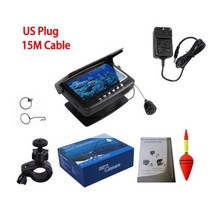 어군 탐지기 어탐기 어신 감지기 4.3 인치 IPS LCD 모니터 수중 얼음 낚시 카메라 키트 물고기 찾기 비디, 02 US 15M