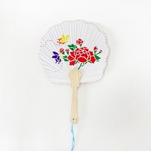 민화 요양센터 미술교실 여름 부채꾸미기 유아 체험 손부채 실버타운 인지놀이 요양원, 스텐실 T15