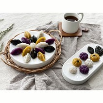 송편만들기 체험키트 (꿀떡 송편 바람떡 만들기 가능 맵쌀 쑥 단호박 자잭고구마 반죽 4종 깨속)