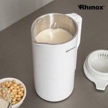 라이녹스 온열 자동 이유식 제조기 RXHL-SB4725E / 영양식 죽만들기 두유만들기 푸드 메이커 자동 설정 메뉴 마스터 콩물, 화이트