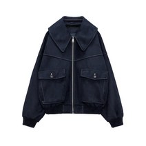 ZARA 파일럿 봄버 스티치 점퍼 재킷 6318521