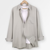 [오버나인] 남자 4XL고밀도 링클프리 컬러 오버핏 빅사이즈 셔츠