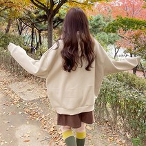 토마토팩토리 남녀공용 호리병 나염 박시 기모 후드 맨투맨