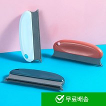침대 애견 털빠짐 정리 반영구 사용가능 집청소 머리카락 반려동물 털관리 핸드밀대 정리바 강아지 고양이 털청소, 레드
