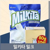셀러허브 식품 달콤한 밀키타 밀크 캔디 80g 10입 연유맛 간식 사탕, 기본