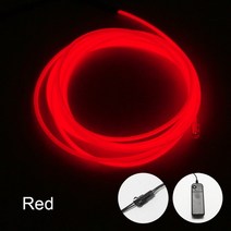 자동차전조등 네온 라이트 엘 led 네온 와이어 자동차 아래 유연한 소프트 튜브 조명 크리스마스 led 스트립 기호 애니메이션바디 우먼룸 로프 라이트 rgb 호환, 빨간색, 2m