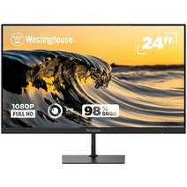 Westin 웨스틴ghouse 웨스팅하우스 24인치 풀 HD 1080p LED IPS 홈 오피스 컴퓨터 모니