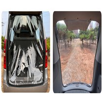 [맥스산업] 원터치 투명 자동차 트렁크 바람막이 [ 차종 : 코란도C], 트렁크1p