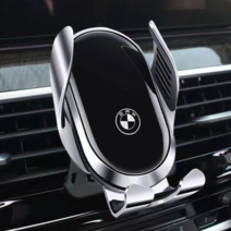 BMW 고속 무선 충전 핸드폰 거치대 3시리즈 5시리즈 X1 X7 BMW로고 QC3.0 시거잭 무료, 20-22년3시리즈