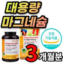 대용량 산화 마그네슘 비타민 B6 90정, 90정 x 1개 - 3개월
