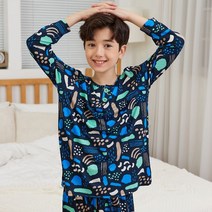 나라라키즈 아동 실내복 드로잉 피치기모 가을 주니어 홈웨어