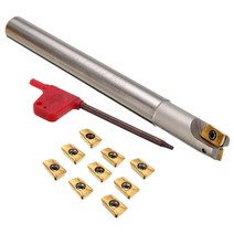 BAP 300R C14-14-130 밀링 커터 공구 홀더 (12) X 130mm로 + 10PCS Apmt1135Pder 삽입 + 렌치를 들어 CNC 밀링 머신, 보여진 바와 같이, 하나