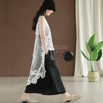 SAMARA 레이스 자수 언발 공주풍 럭셔리 조끼