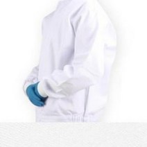 30수 면혼방 위생복 상의 검사복, 화이트_L