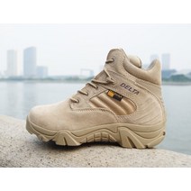 캠핑 하이킹 필수 아웃도어 하이킹 전술 가죽 부츠 남성용 탑 밀리터리 등산 캠핑 사냥 트레킹 스니커즈, 02 7, 03 sandy low_02 7
