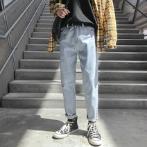 Happy shopping 여름 편안한 통청바지 4R1307