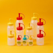 케찹병 소스통 다용도 양념병 업소용 소스용기 5종, 3.케찹병(중)_250ml_레드