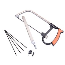 7in1 톱 다목적 핸드 DIY 스틸 금속 목재 유리 키트 6 블레이드 목공 가공 모델 취미 도구, black12in1 마술 톱