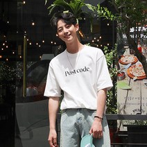 [붐스타일] 포스트 레터링 반팔티