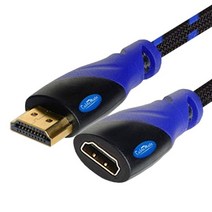 HDMI 메쉬 연장 케이블 Ver2.0 고급형 길이연장 케이블 셋탑 블루레이 PC 영상연결선 1.5M/2M/3M/5M/7M/10M 395902, 3M