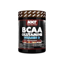 NXT 영양 BCAA 글루타민 비타민 D D3 L글루타민 BCAAs 아미노산 근육 단백질 콜라 360g 30인분