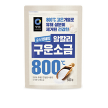 청정원 천일염 구운소금, 500g, 2개