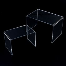 규즈몰 ㄷ선반 아크릴 진열대 쇼윈도 미니 쇼케이스 장식 소