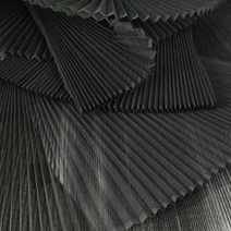 가죽원단 자투리 가죽 인조가죽 원단 아코디언 주름 스티프 메쉬 패브릭 미터 디자인 DIY, 01 Straighten 1X1.45 M, 07 black