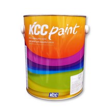 KCC 유크릴 형광 페인트 1L 교통표지 안전표시, 황색