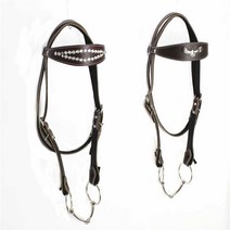 말굴레 조랑말 굴레 훈련장비 줄 말고삐 승마용품, 이글스타일 레드 모델