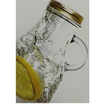 보니토 차밍보틀 510ml 930ml 유리 손잡이 병 계량 음료 절임 조미료 잡곡 보관, ( 510ml )