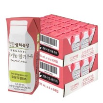 매일유업 상하목장 유기농 딸기 우유 125ml 48팩, 상세페이지 참조
