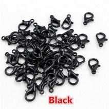 10x5mm126mm 50 개몫 9 색 도금 패션 보석 결과 목걸이 용 합금 랍스터 걸쇠 후크 팔찌 체인 diy