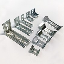 창안애 블라인드 부속품 스냅 브라켓 설치 고정 피스, 콤비/롤/트리플 기역자브라켓 - 블랙 1개