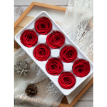 핸드메이드 프리저브드 장미 디퓨저 선물 장식 인테리어 분위기 좋은 소품 8개 세트 원소재 다양한 색깔 꽃만들기 가을꽃 파란 흑장미, 보라