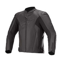 알파인스타 Faster Airflow V2 가죽 재킷 바이크 오토바이, Black/Black, 52