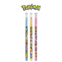 포켓몬스터 연필 카트리지연필, 3개입(옐로우+핑크+블루)