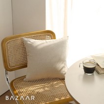 솔리드 린넨 쿠션커버(50x50)1장, 단품