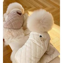 나나팩토리 강아지 겨울 곰돌이 기모 조끼