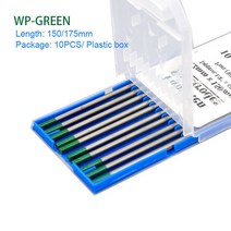 TIG 로드 그린 헤드 텅스텐 전극 용접 소모품 WP 1.6 2.4 3.2mm 150mm 175mm 10 개, 5.WP - 4.0mm-150mm x10PCS