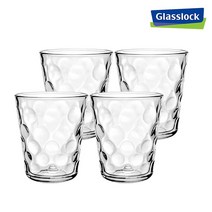 글라스락 강화 유리컵+유리잔 4p 세트, 1개, 글라스락 수정 글라스 210 4p