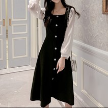 GRSOEZO어 하객 미디 셔츠 원피스